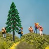 LOGOFUN 20Pcs Miniature Tree Model Artificial Pine Tree Handmade Micro