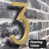 HASWARE Floating House Number 6 inch (15 cm) Stylish Door