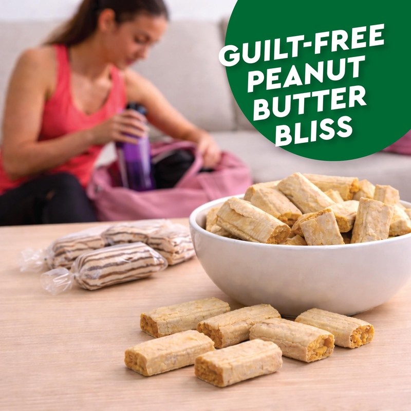 Sugar Free Peanut Butter Bars - 1 Pound Individually Wrapped