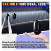 KITUREK 4 PCS Car Mini Hooks, Strong Self-Adhesive Backseat Hangers,