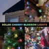 SIOOUI Solar Lichterkette Aussen, 12 M 100 LEDs Solarbetriebene Lichterkette