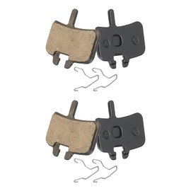 sourcing map 2set Disc Brake Pad 1.38" x 1.26" Semi-Metallic Bike Brake Pads with Spring for BB7 M355 M446 M640 Mountain Road Bikes, Black