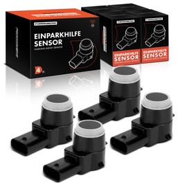 Frankberg 4 x Parking Sensors Front Rear Compatible with Altea XL 5P5 5P8 1.4L-2.0L 2006-2019 C.a.d.d.y III MPV 2CB 2CJ 2KB 2KJ 1.2L-2.0L 2004-2015 T.o.u.r.a.n 1T1 1T2 Replace# 7L5919275B