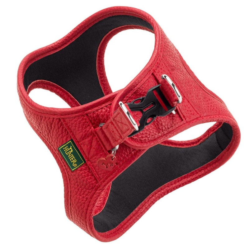 HUNTER Love Dog Harness, Colour: Brown, Soft Cowhide Leather, Breathable
