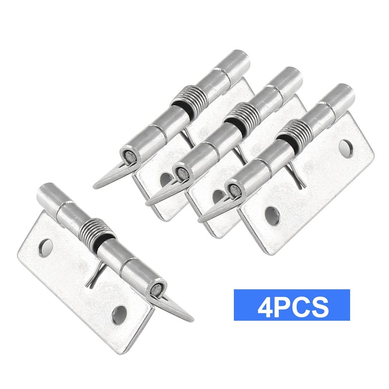 Luomorgo 4 Pcs Spring Loaded Hinges for Cabinets, 2 Inch
