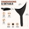 Female Urination Device for Standing Convenience – Black Portable Silicone