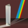 Amlong Crystal Optical Glass Triangular Prism for Teaching Light Spectrum