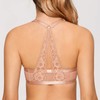 DOBREVA Women's Push Up Bra Racerback Front Closure Bras Lace