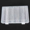 100Pcs 30mm Clear Coin Capsules Case Coins Holders Specie Organizer