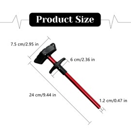 YiXjiuBP 2 PCS Fish Hook Remover Tool Professional Fishing Hook Remover Fishing Pliers Hook Remover Aluminium Alloy Fishing Dehooker Tool for Outdoor Fishing Enthusiast, 9.4inch