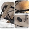 16 Inch Farmhouse Flush Mount Ceiling Light With Seeded Glass,