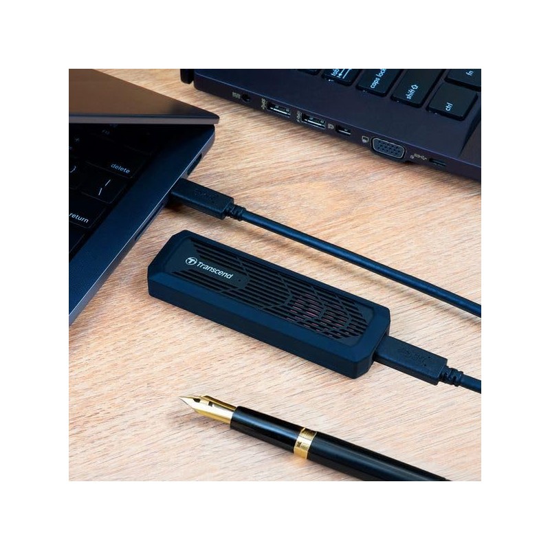 Transcend Storage Drive Enclosure Ssd Enclosure Black M.2, TS-CM10G