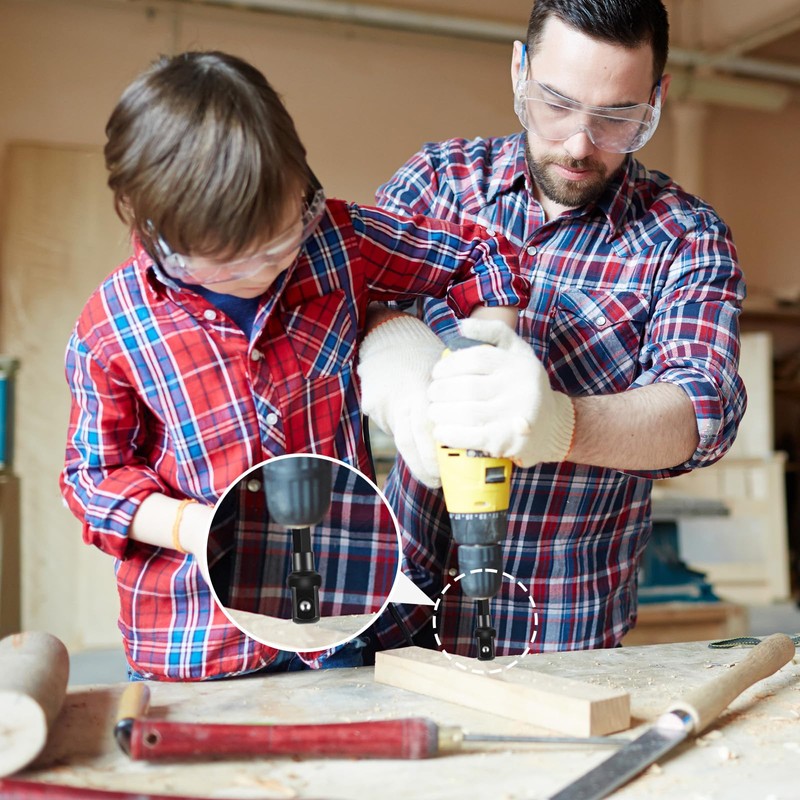 Nogeqi 5 Pcs 3/8 Impact Adapter,Impact Socket Adapter,1/4 to 3/8