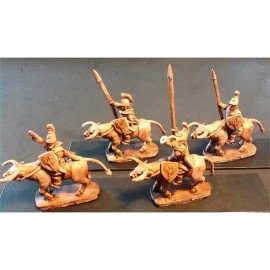 Battle Valor Games 15mm Fantasy Legian Cavalry with Spears & Shields Unarmored Bulls (16 figures)