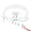HOREVO Bathroom Ceiling Light Fixture, Waterproof IP65 18W LED Music