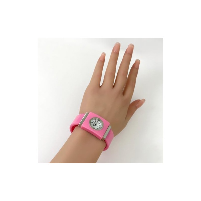 Takeuchi Shoji Rapport 170229 Women's Plastic Bangle Watch, Pink, Pink