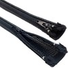 Electriduct 7/8" Expandable Braided Zipper Sleeving Wrap Around Sleeve -