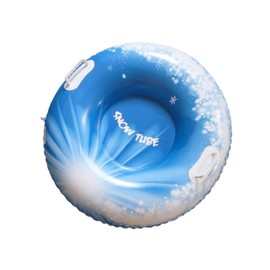 Perfeclan Inflatable Snow Tube, Inflatable Snow Sled, Portable Sledding 31.5 inch Inflatable Snow Ring for Skiing Party