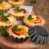 AZKEEGREY 20 Pack Mini Tart Tins 6.5 cm Mini Quiche