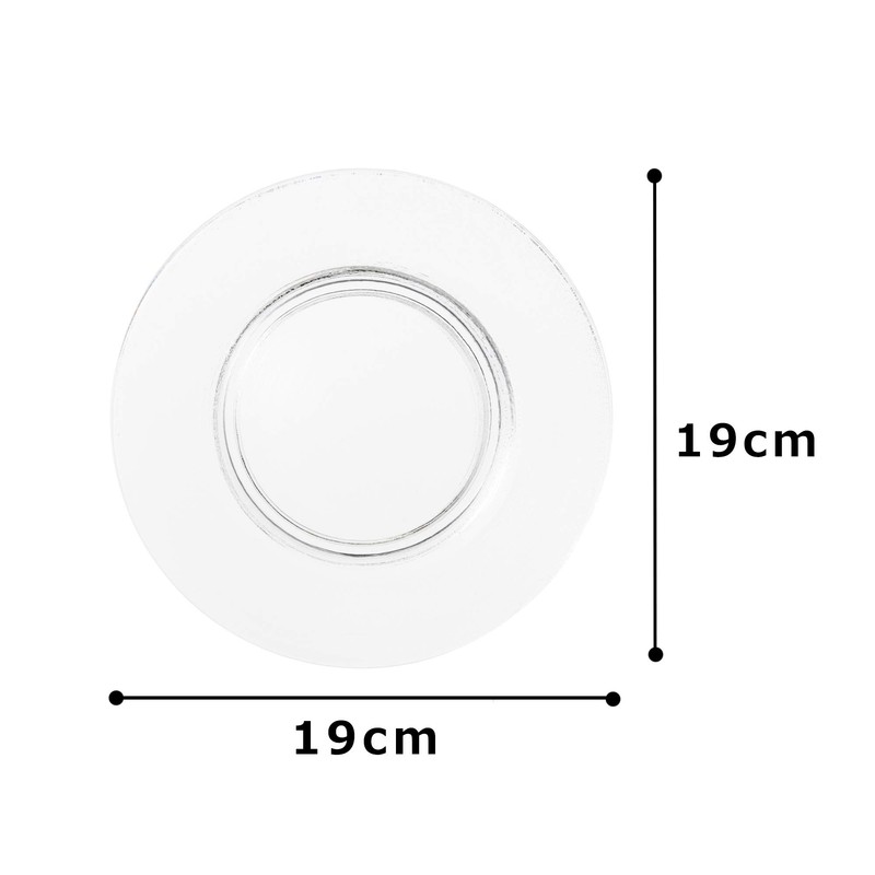 Aoyama Glass Dish Plate Approx. 7.5 inches (19 cm) AMG-CA-P1850