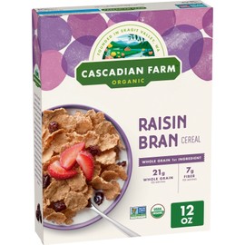 Undisclosed Cascadian Farm Organic Raisin Bran Cereal, Made with Wheat Bran Flakes, 12 oz