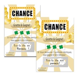 MKISHINE 2 scratch cards godparents and godparents, will you become my godmother? | Announcement of the birth - request godfather and godfather