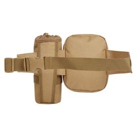 Brandit Waistbelt Bag Allround Belt Bag with Additional Bottle Holder for Outdoor Use, Camel, Einheitsgröße, Classic