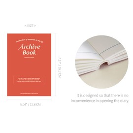 Monolike B6 Archive Diary 6 Month Planner, Red - Academic Planner, Weekly & Monthly Planner, Scheduler