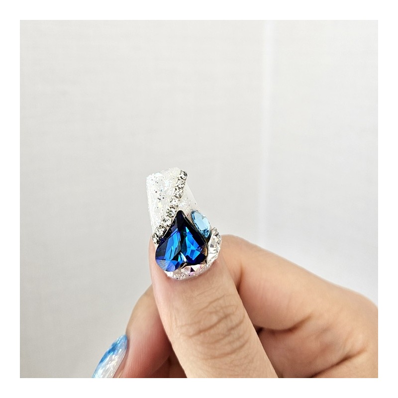Blue East Handmade Nail Tips - Ballerina L / 블루이스트