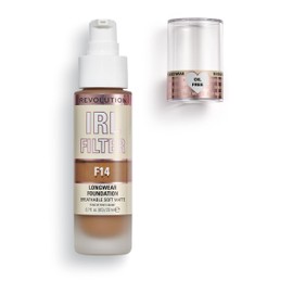 Makeup Revolution, IRL Filter Longwear Foundation, Medium to Full Coverage, F14, 23 ml