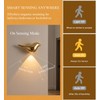 Gold Bird‑Shaped Wireless Motion Sensor LED Wall Night Light For