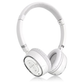 LUXA2 LHA0049-B BT-X3 Bluetooth Stereo Headphones Reddot Design Award Winner 2012 - Retail Packaging - White