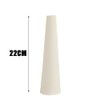 22cm Ceramic Flower Vase Beige Single Flower Tall Conical Vase