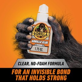 Gorilla 4500104 transparente pegamento 1,75 oz, Transparente, 1 unidad, Transparente
