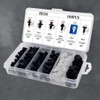 ledmomo 100pcs Car Push in Fasteners Auto Push Pins Push