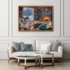 Cozy Living Room Puzzles 1000 Pieces, Winter Scene Cabin Jigsaw