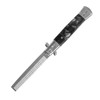 1PC Stainless Steel Switchblade Spring Pocket Oil Hair Comb Foldable
