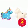 Baker Ross AG696 Unicorn Ceramic Coin Banks (Pack of 2)