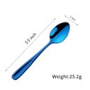 FUZVOL 8 Pcs Teaspoons Set 5.5 Inch/14 CM Colorful Tea