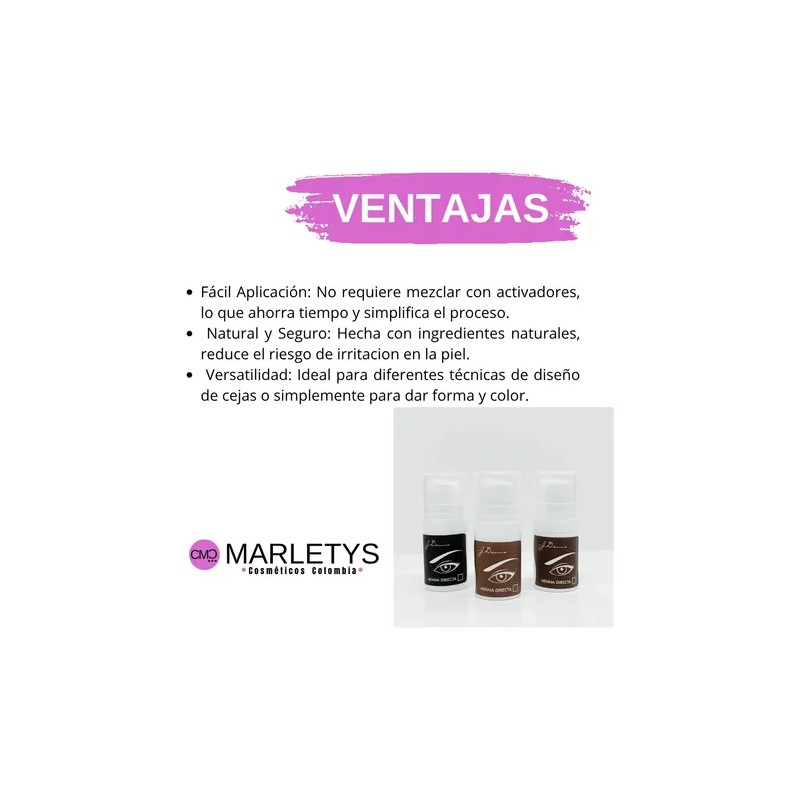 Maquillaje Henna Directa Castaño Medio J Denis