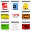 100 MESS Parking Violation Stickers Hard to Remove - No