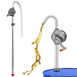 Lever Action Barrel Pump, 5 to 55 Gallon Drum pump, Heavy Duty Barrel Hand Pump with Telescoping Suction Tube, Perfect for Transferring Heating Oil, Motor Oil, Transmission Fluid