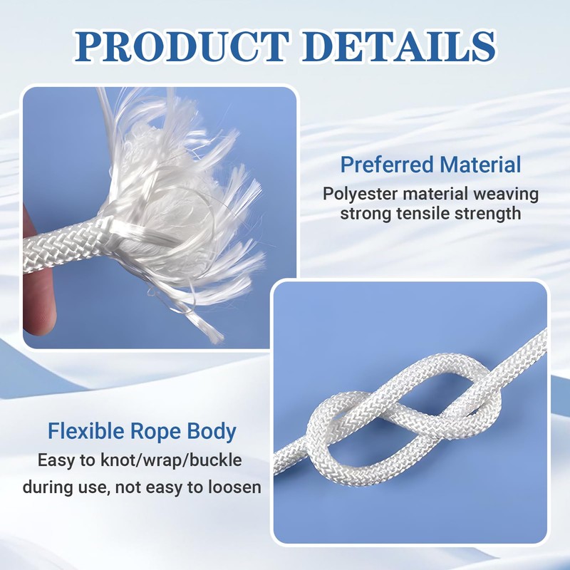 Washing Line Rope Outdoor for Outdoor Washing Line, Laundry Line,Soft