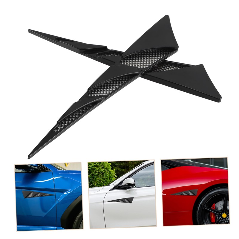 ABOOFAN 1Pair Car Hood Vent Scoop Covers Enhance Airflow Cooling
