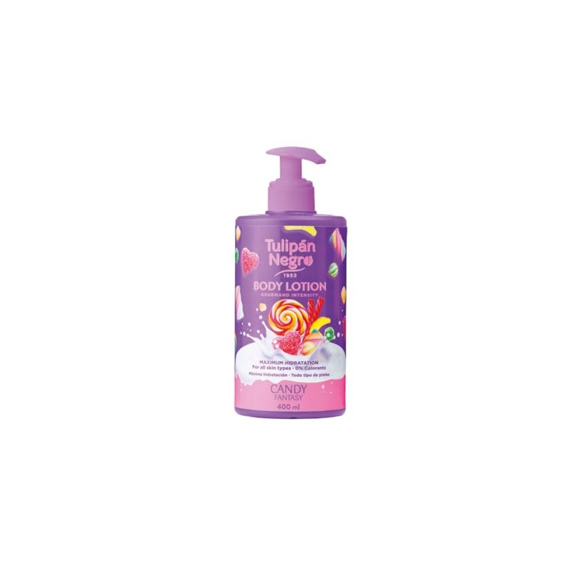 Tulip Black Body Lotion with Candy Fantasy Dispenser, Maximum Moisture