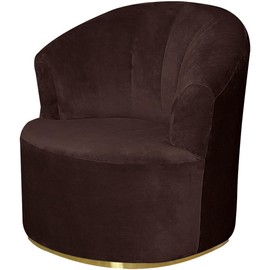 VIENLOVE Velvet Single Sofa Cover Swivel Barrel Chair Cover Modern Accent Chair Slipcovers Barrel Armchairs Sofa Cover Protector for Home Decor Living Room