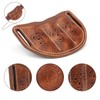 TOURBON Leather Pocket Tool Belt Pouch 3 Slots EDC Multitool