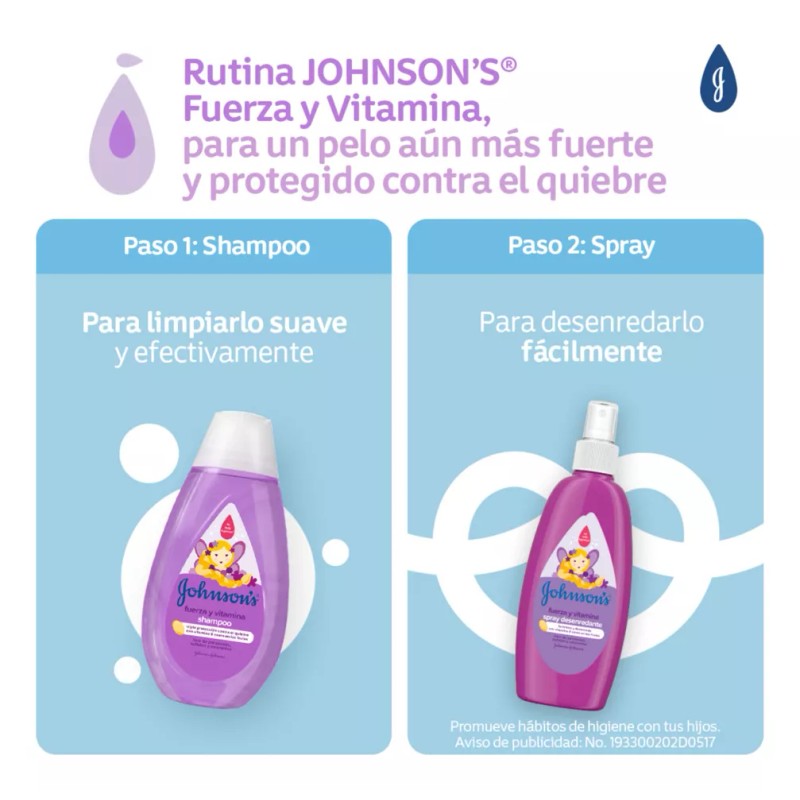 Johnson's Shampoo Johnson's Fuerza y Vitamina 200 ml