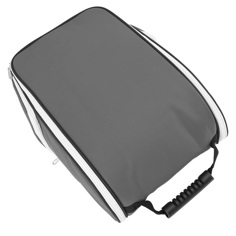 Golf Shoe Bag Wear Resistant PU Leather Portable Sports Travel