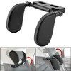 Lescars Car Headrest: Universal Car Headrest with Memory Foam, Individually